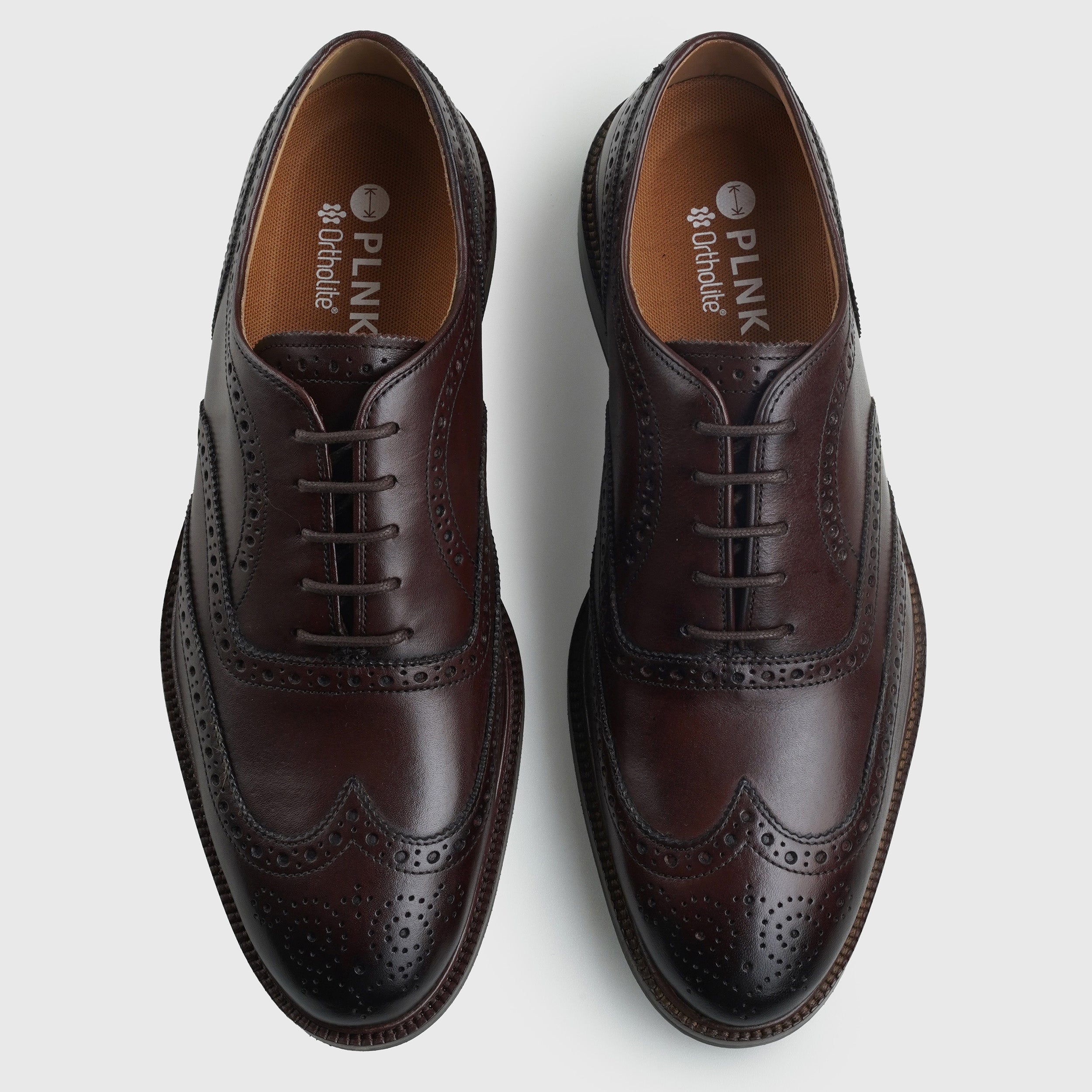Wingtip Oxfords Brown 9464 PLNK Shoes