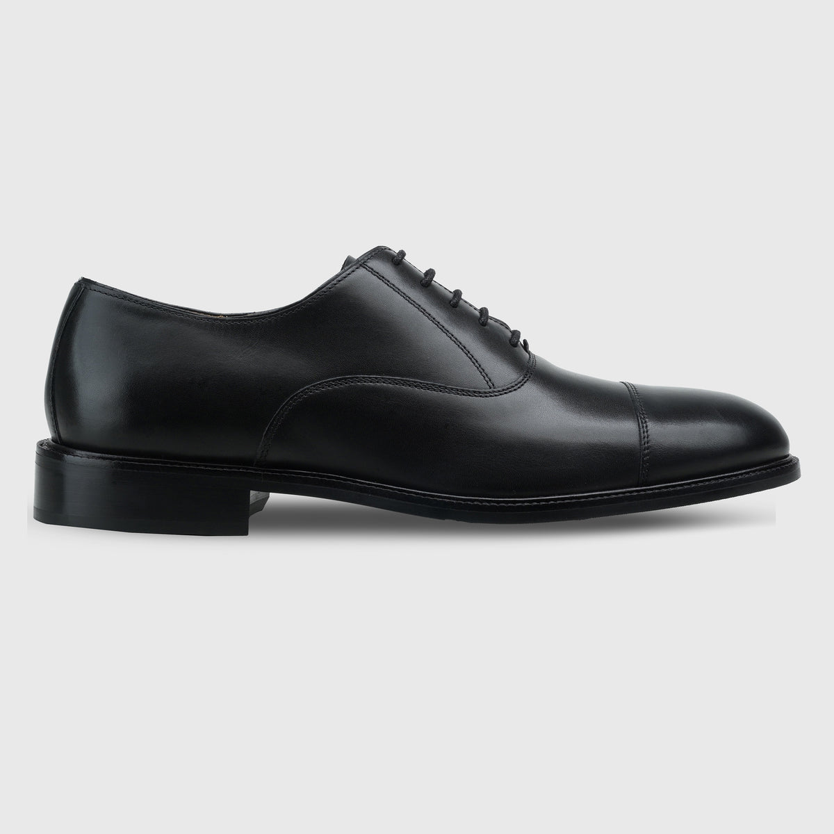 Captoe Oxfords Black 6187 - PLNK Shoes