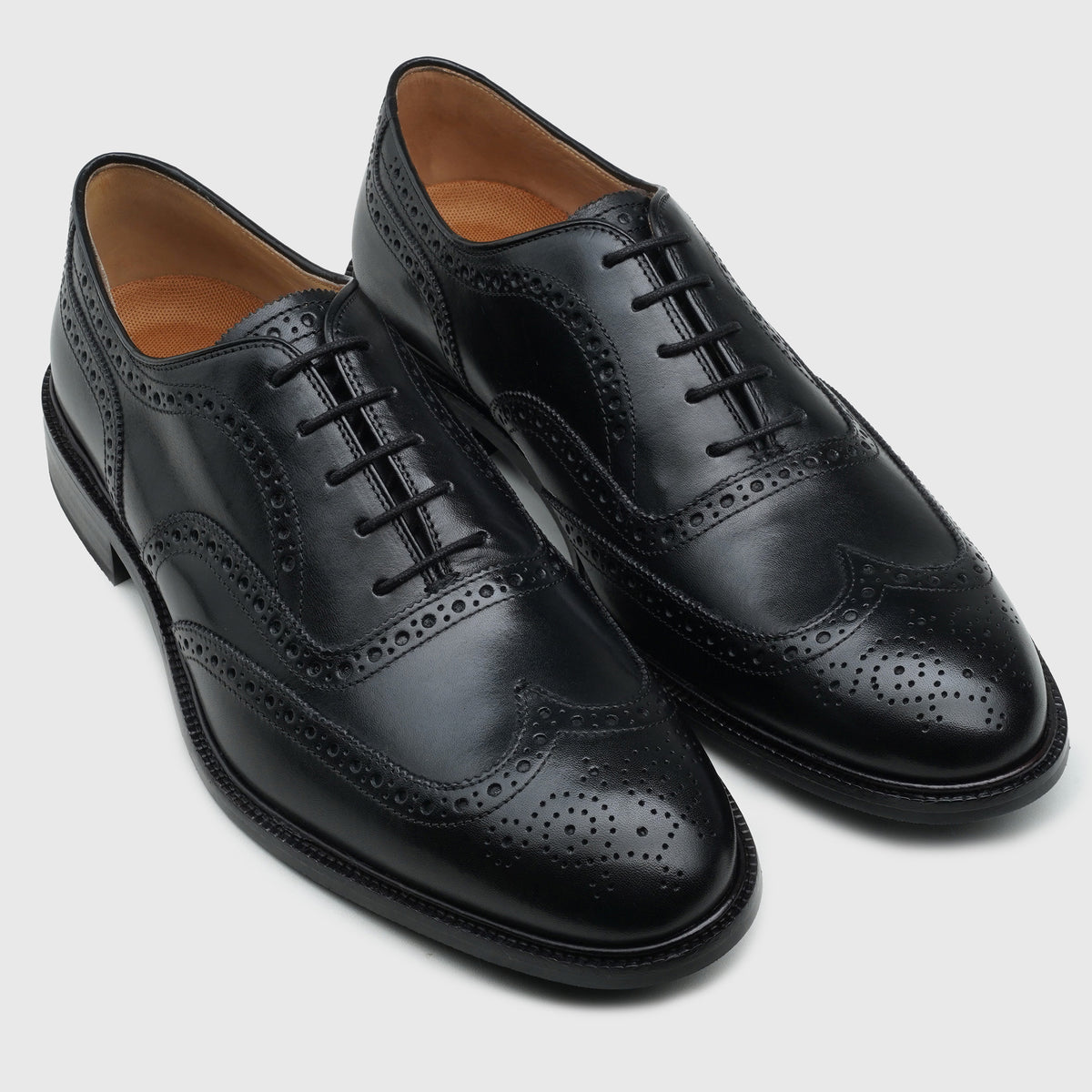 Wingtip Oxfords Black 9464 - PLNK Shoes